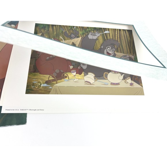 TARZAN The Disney Store 2000 Collection USA Jane Burroughs Elephant Lithograph - Picture 3 of 4